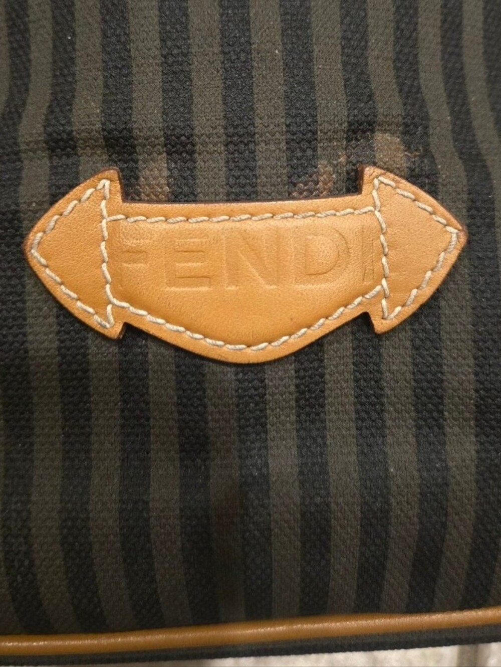 Vintage Fendi Striped Crossbody W/COA - Picture 8 of 11